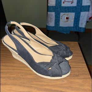 Talbots Black Knot Rope Wedges